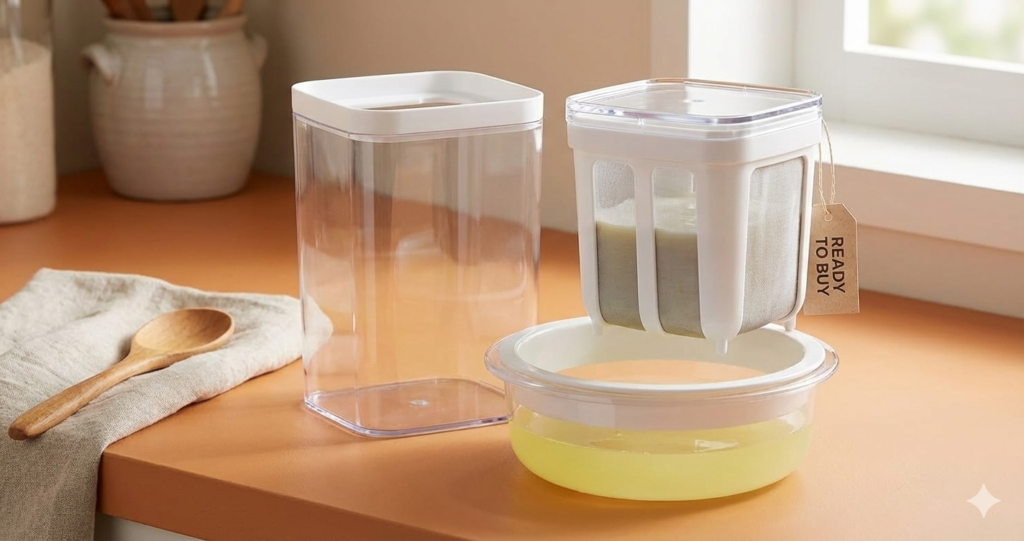 buy greek yogurt strainer kitchen essential