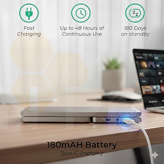 Tri-fold pocket sized wireless keyboard with trackpad