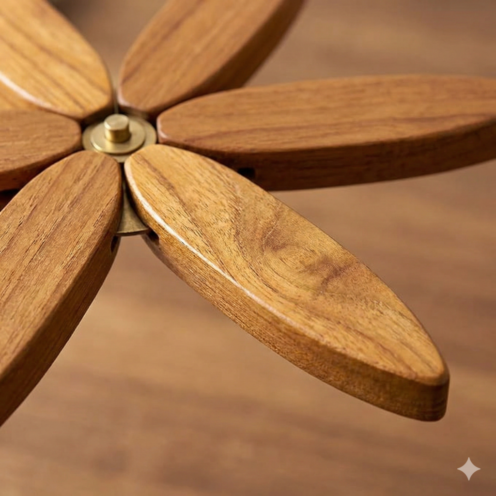 Handmade wood grain texture of trivet