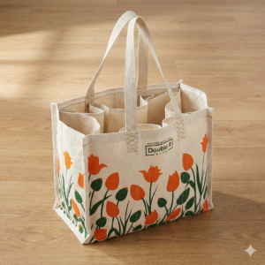 Heavy Duty Reusable Grocery Shopping Bag filled with fresh vegetables