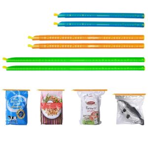INOVERA Plastic Airtight Bag Sealer sticks in green orange and blue colors