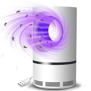 Mosquito Killer Lamp for Home showing purple UV light attraction
