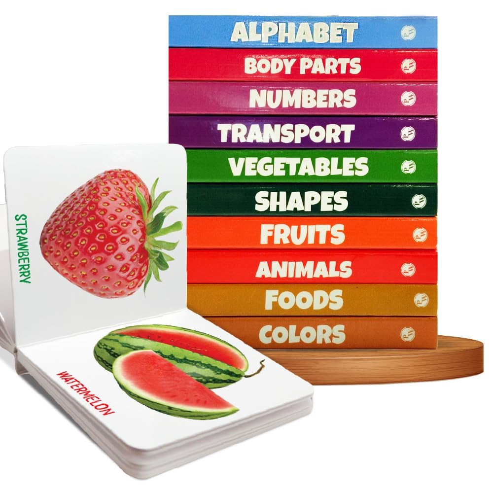 Ditch the confusing cartoons! These books use beautiful, real-life photography to help your baby learn faster.