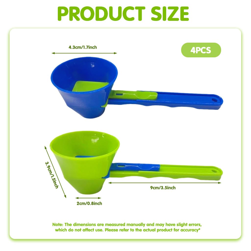 You get four highly durable scoops in one affordable pack, perfect for keeping at home, the office, and your gym bag!
